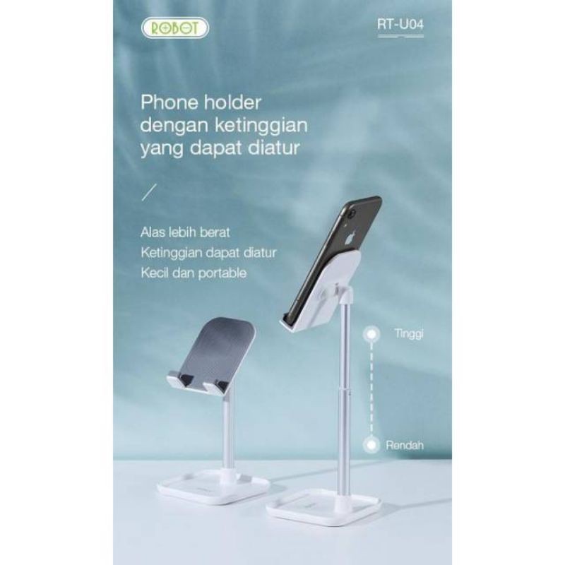 Liftable ROBOT RT-US04 Foldable Aluminum Alloy Universal Phone Holder