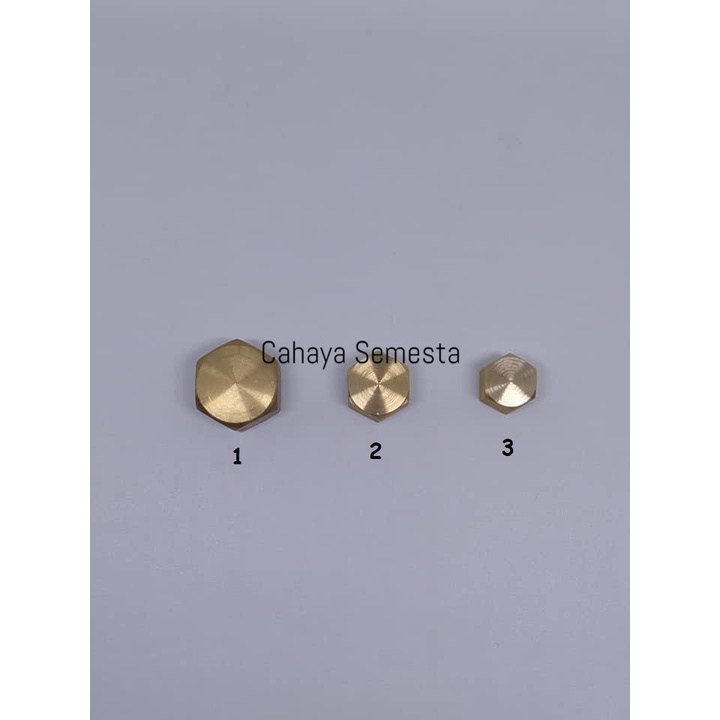 Dop Kuningan / Tutup Pipa Kuningan