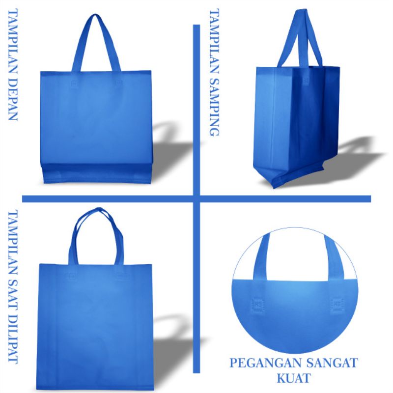 TAS SPUNBON SABLON COUTOM 38X45 TAS UNTUK SEMBAKO TASYAKURAN PROMOSI TOKO OFLEN ONLEN