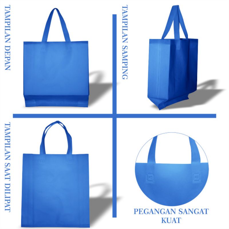 Spunbon sablon goodybag custom 38×45×10