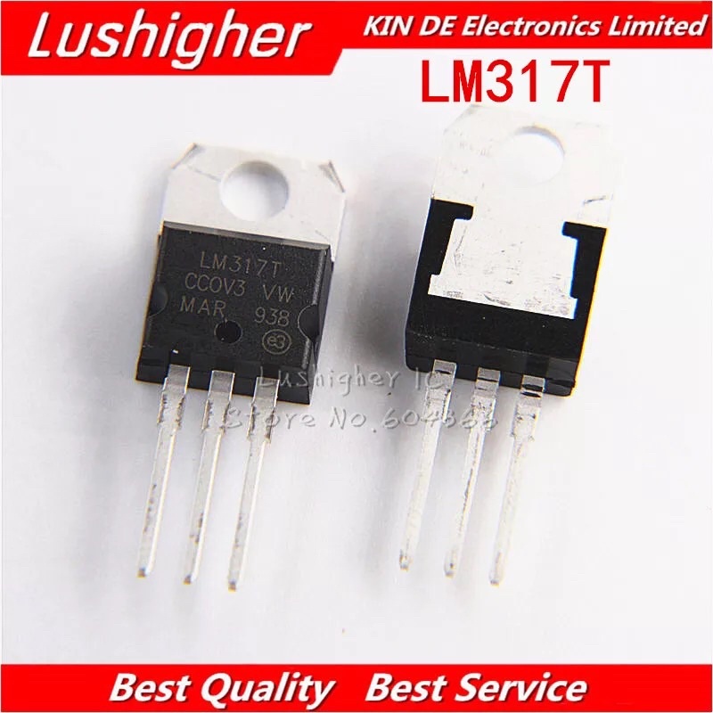 Mosfet LM317 LM317T Regulator Tegangan 1.2 V untuk 37 V 1.5A-220