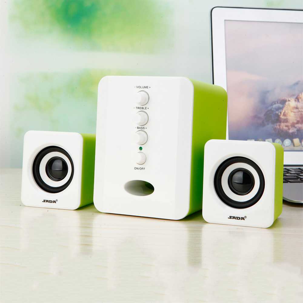 Speaker Stereo 2.1 with Subwoofer &amp; USB Power SADA D-202