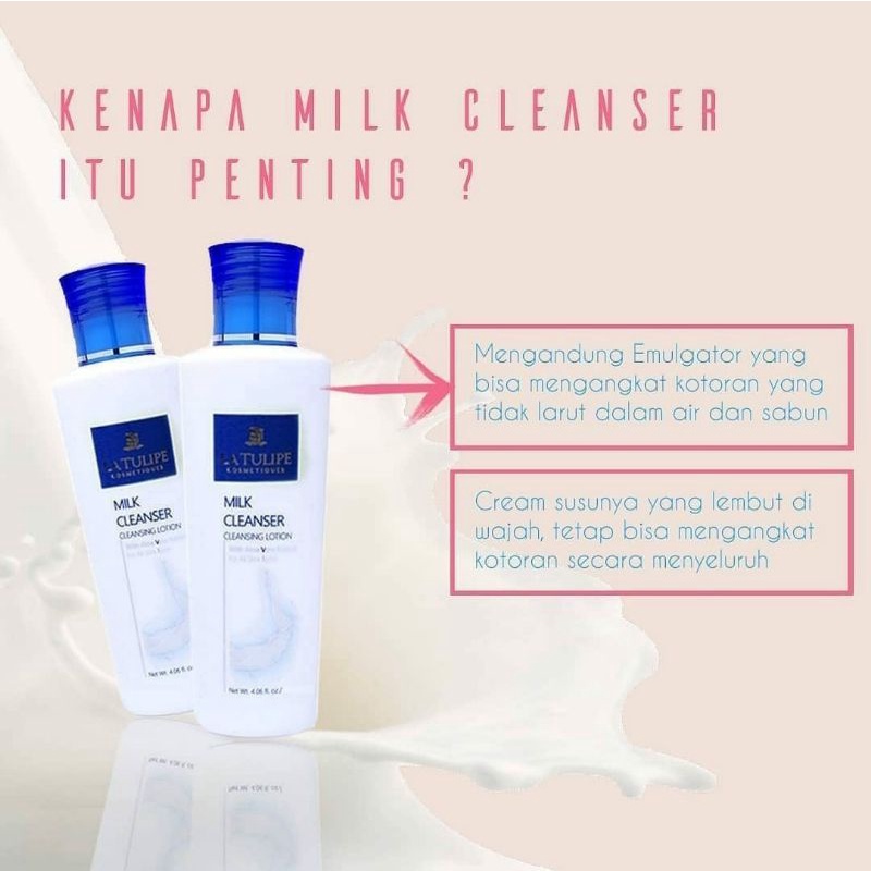 LA TULIPE Milk Cleanser With Aloe Vera Extract | Latulipe Susu Pembersih Wajah