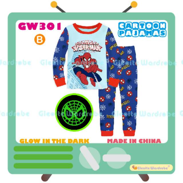 Gw 301 piyama spiderman