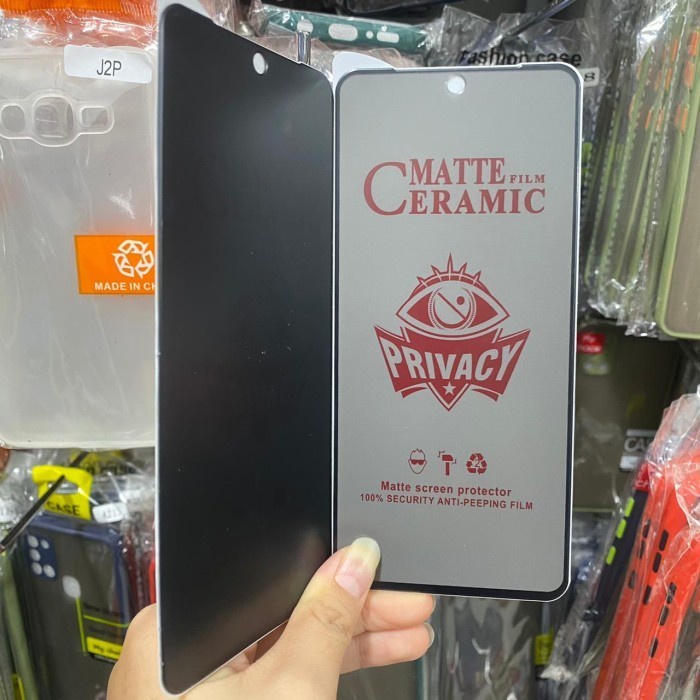 REALME 10 9 9 PRO 9 PRO+ ANTI GORES CERAMIC LENTUR SPY PRIVACY HITAM GELAP MATTE ANTI INTIP PLASTIK MIKA SCREEN GUARD FULL COVER FULL SCREEN PELINDUNG LAYAR REALME 9 PRO PLUS REALME 9 PRO +