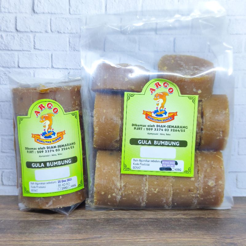 

Gula Jawa Bumbung / Batok Argo 500gr Gula Merah