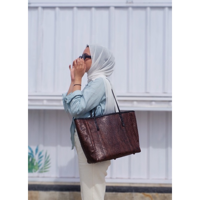 Tote Bag Kulit Ular/Tas Wanita