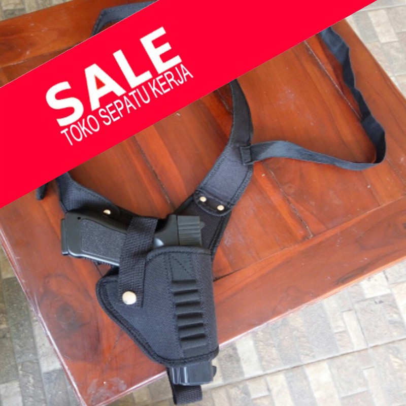 TSK Sarung Pistol Ketiak / Holster Universal / Tactical / Airsoft / PERBAKIN