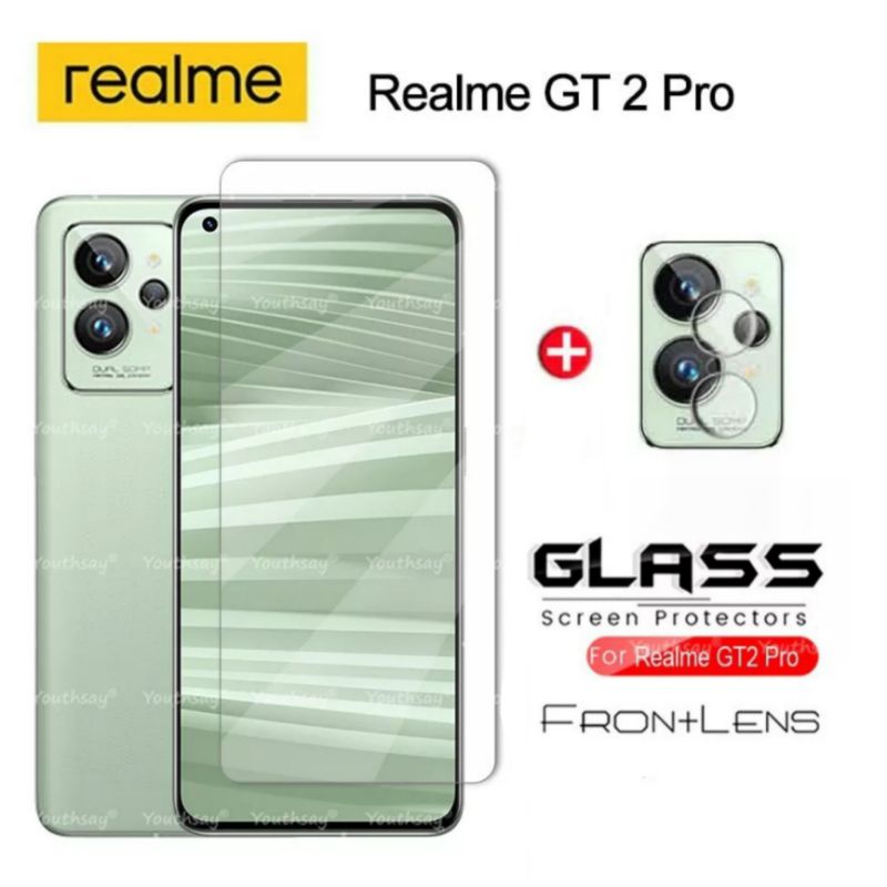 Pelindung Layar Tempered Glass Realme Gt 2 Pro Paket 2 in 1