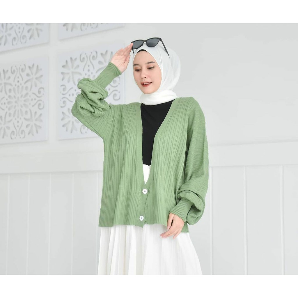 ZAHRA - Cardigan Wanita Rajut Halus WULAN CARDY