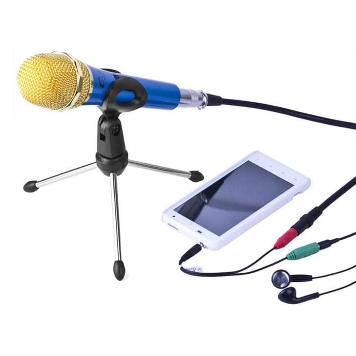 Mini Stand Mikrofon Mic Microphone Universal BC 08 Black