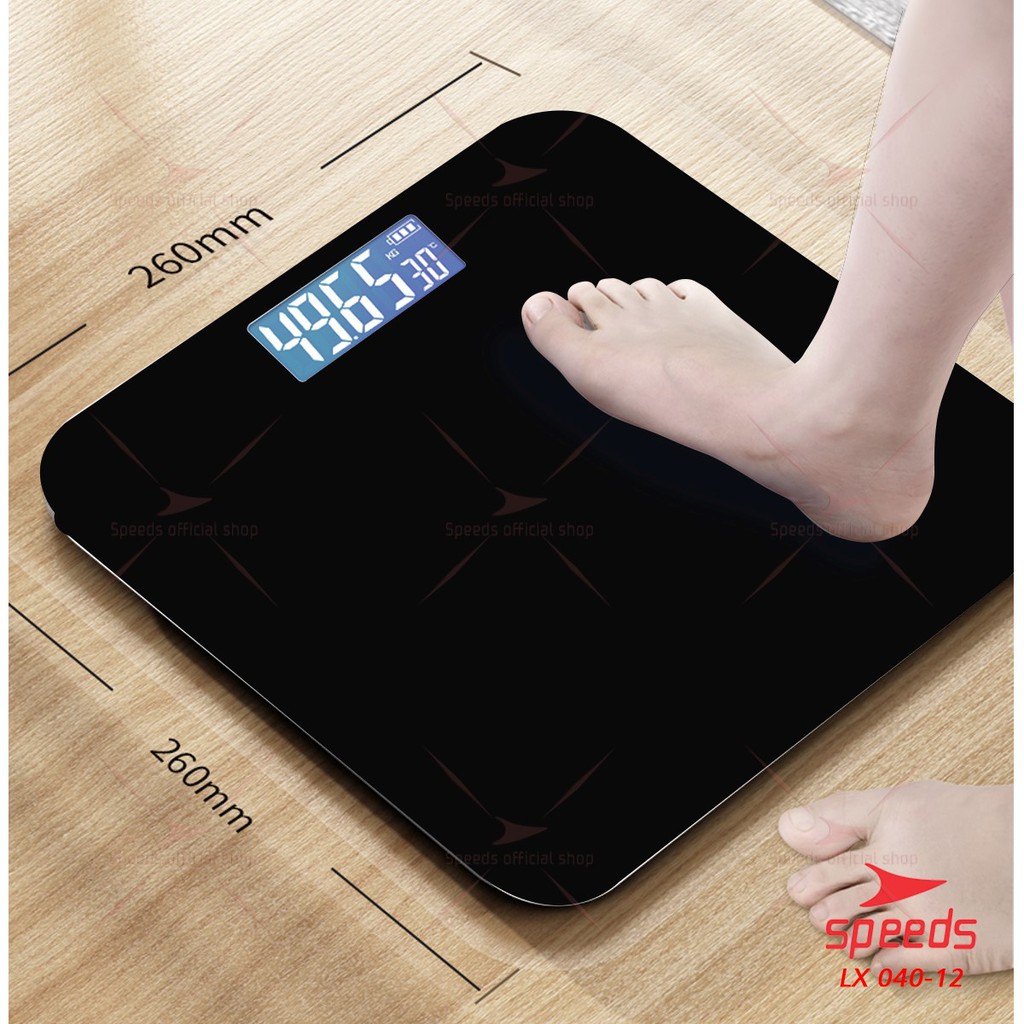 speeds timbangan badan digital 180kg scale kaca berat mini max original impor 040