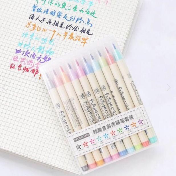 

[PRODUK M8GY7] Brush pen future color set isi 10 CSE