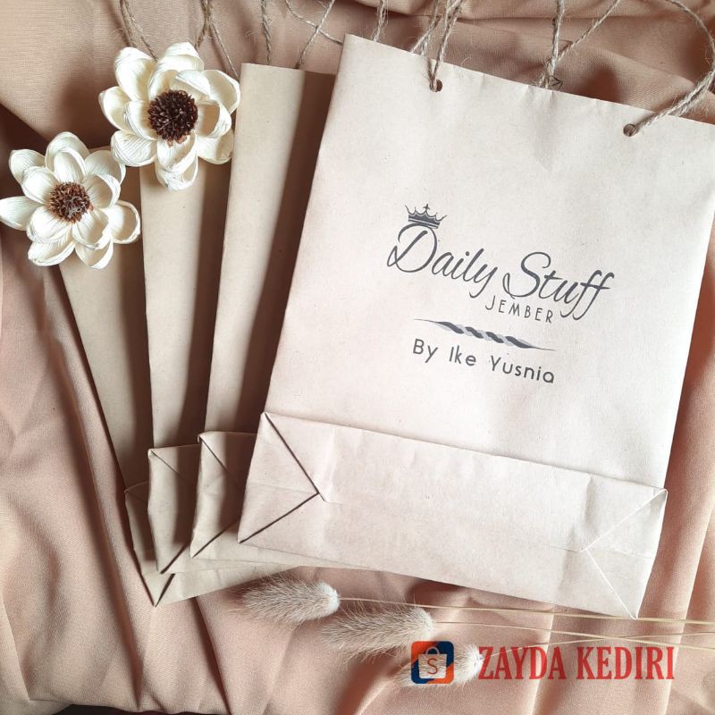 Paperbag 10x3×15cm -Custom Design Suka2- Paperbag pernikahan/wedding/souvenir/olshop/dll
