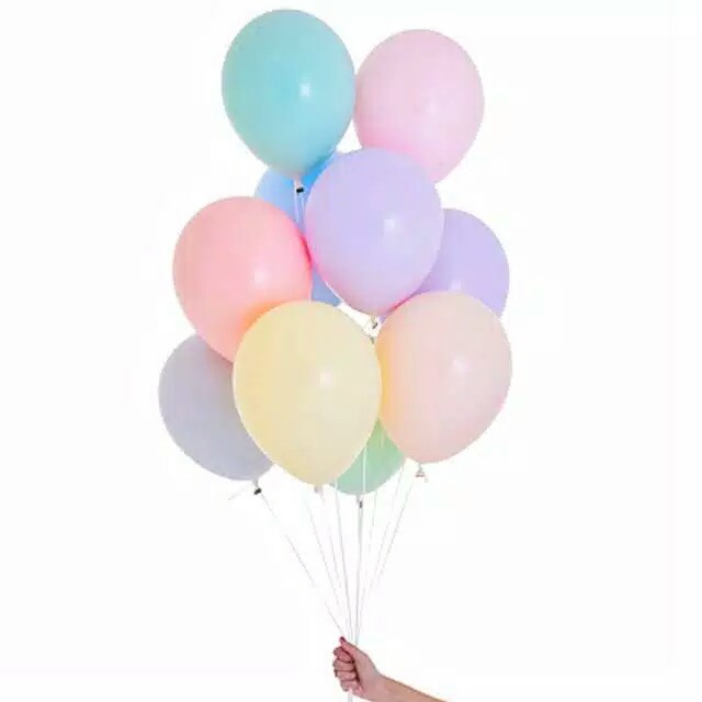 [READY 12 inch] Balon Warna Pastel / Macaron Balon Pesta Balon Ulangtahun Tebal ukuran 12 inch