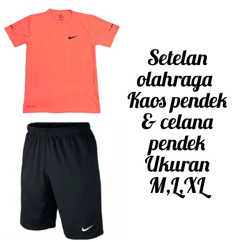 Baju Kaos Olahraga Lengan Pendek Pria Wanita Baju olahraga Lari Baju Binsik Kaos Running setelan Ola