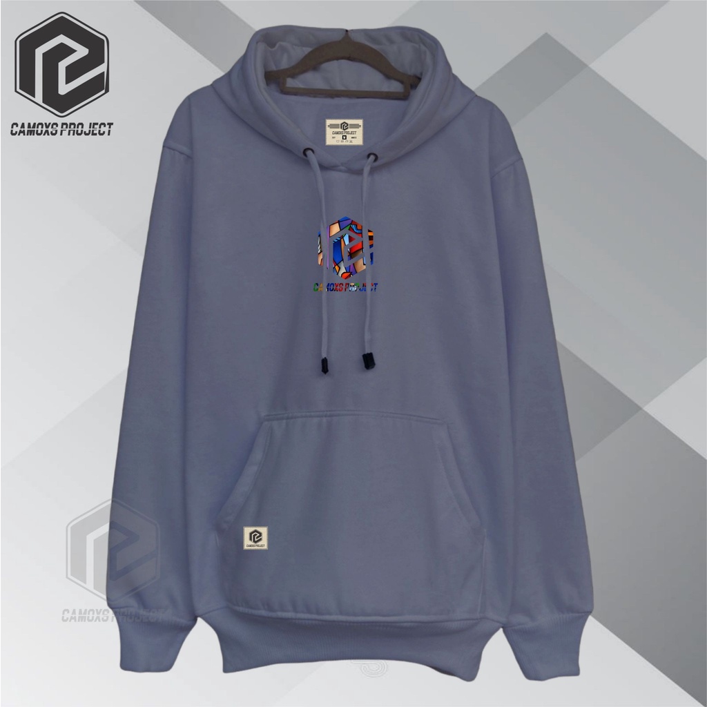 Hoodie Sweater Pria Distro Kota Bandung Terpopuler Dan Terlaris Hude Sweter Abu Paralon Logo CP Warna Hodie