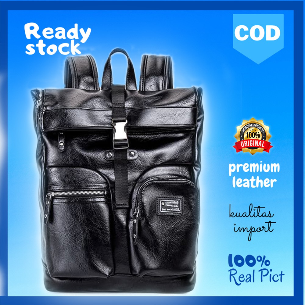 Tas Ransel Kulit Pria Tas Punggung Pria ALIEN