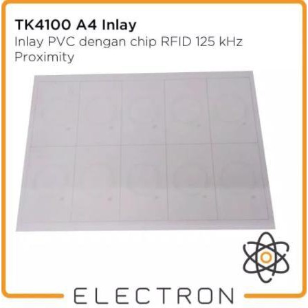 Proximity PVC A4 Inlay RFID 125 kHz Card Tag TK4100 EM EM4100 125kHz