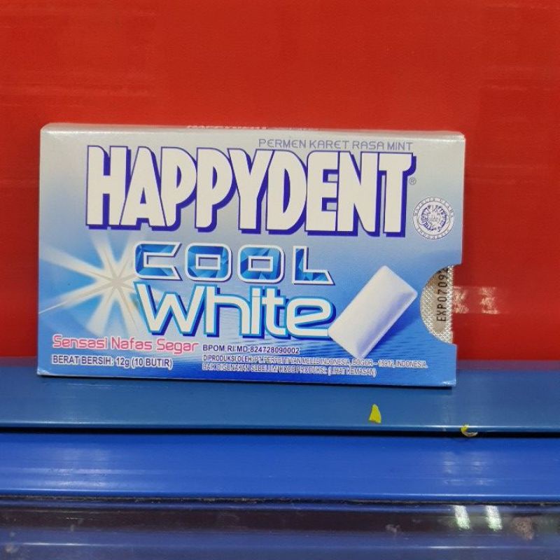 

HAPPYDENT Cool WHITE 12gr (10 butir)