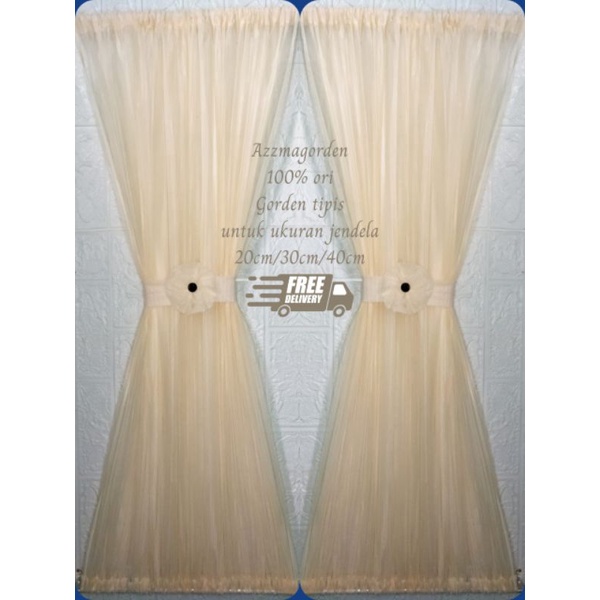 GORDEN KUPU KUPU MINIMALIS JENDELA  PITA TIRAI MODERN /gorden siang mewah