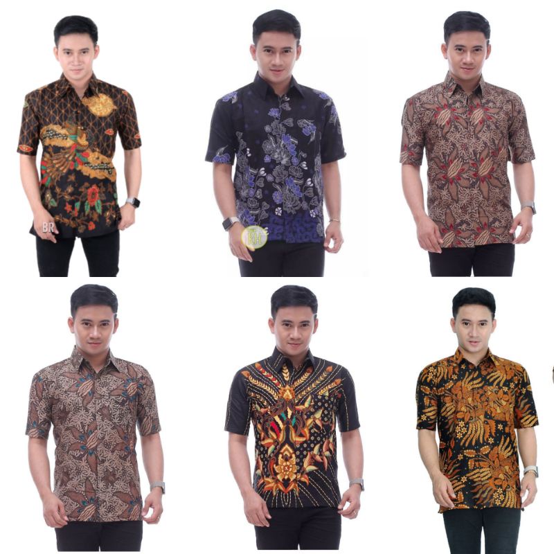 BAJU BATIK PRIA ABADI BATIK KEMEJA BATIK PRIA LENGAN PENDEK TERVIRAL DI SHOPEE