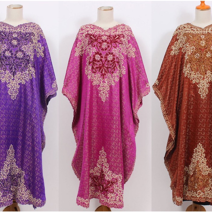 KAFTAN SONGKET INDIA FASHION WANITA MEWAH MODERN PREMIUM , KAFTAN PESTA HIASAN MEWAH 2021