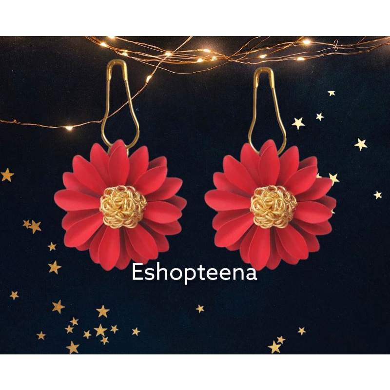 A54 Anting hijab bunga daisy_anting jilbab