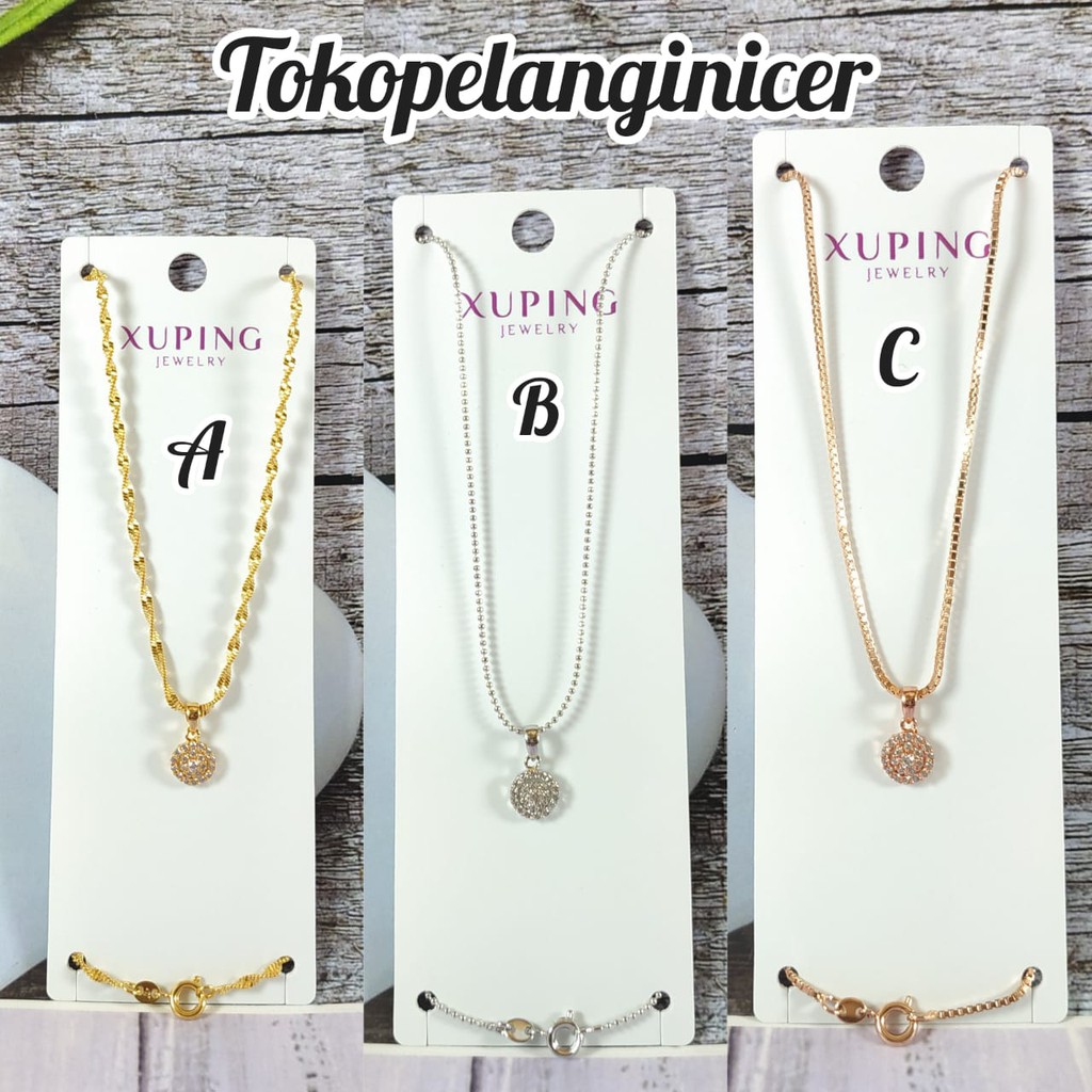 Kalung @Xuping -Vier Model Permata Full  Mini Anti Karat