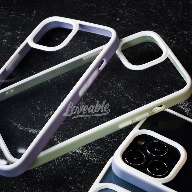 bumper pastel two tone case iphone 7 8 plus x xs xr 11 pro max