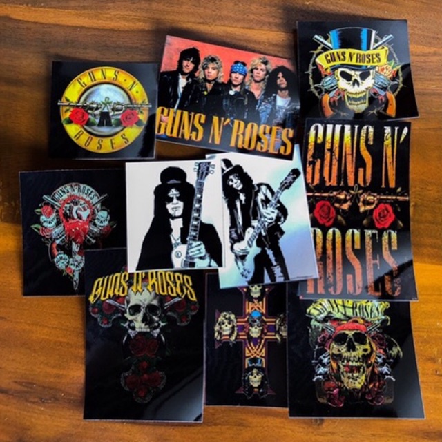 sticker pack band rock guns n roses slash barat