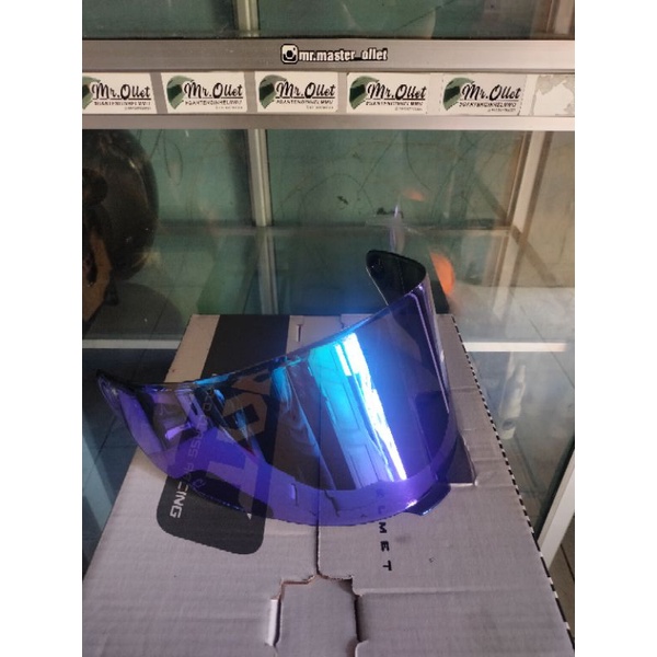 visor flat tt course iridium blue