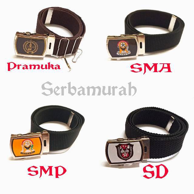 Sabuk sekolah SD/SMP/SMA/pramuka Ikat pinggan anak sekolah SMP