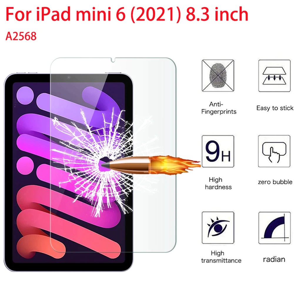 Tempered Glass iPad Mini 6 2021 8.3 Inchi Mini6 0.3mm Pelindung Layar Anti Gores Kaca