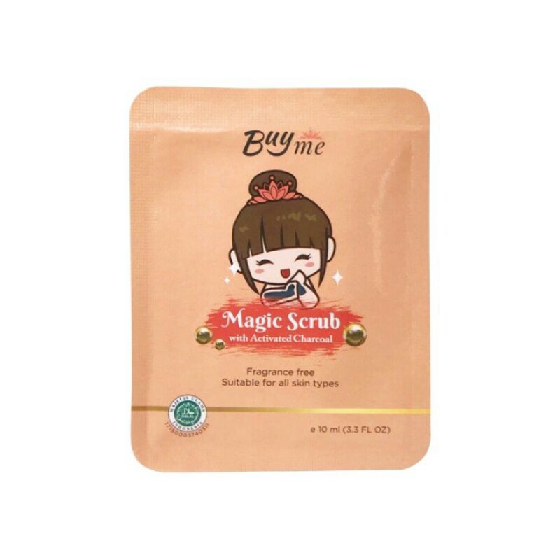 BuyMe Magic Scrub / Scrub viral / Charcoal Scrub / pemutih badan /Masker viral