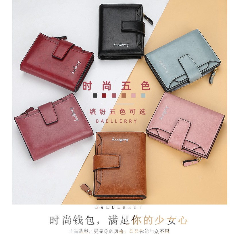 Dompet Lipat Kulit Pria &amp; Wanita Korean Version Import Original Premium Baellerry