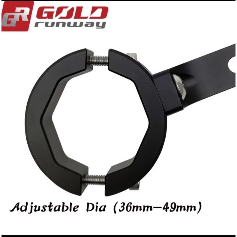 anodized cnc Bracket Mount Original Gold Runway 36-49mm