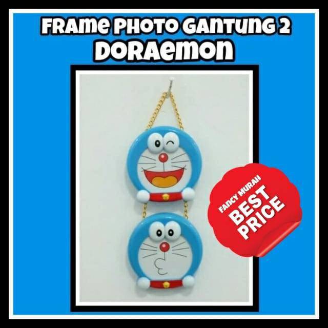 (BEST PRICE) FRAME PHOTO / FOTO GANTUNG 2 SUSUN - DORAEMON