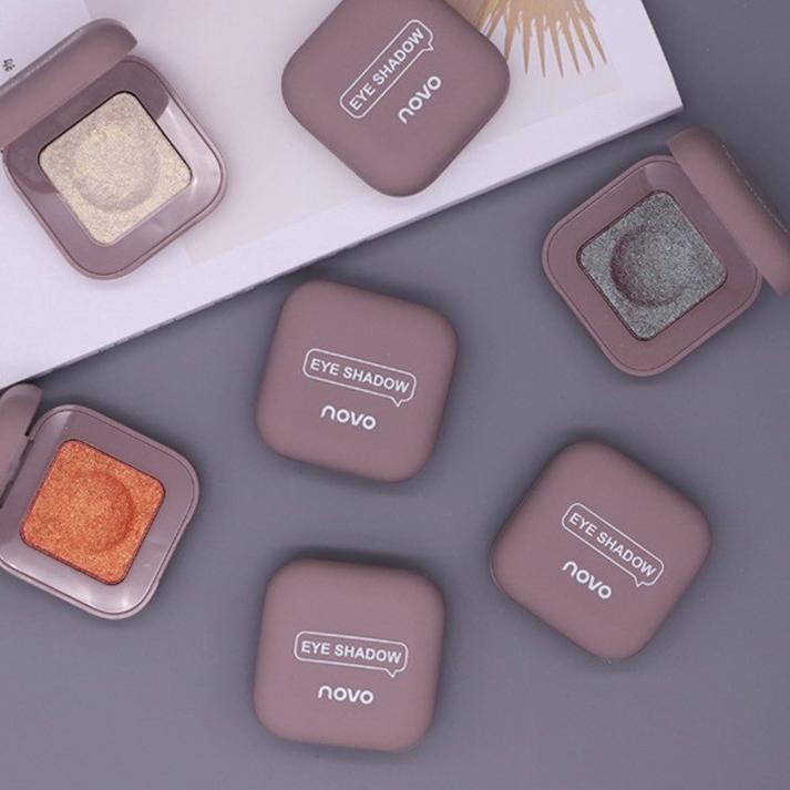 ۩ NOVO Eye Makeup Single Color Shimmer Eyeshadow Shine Glitter Eye Shadow ♪