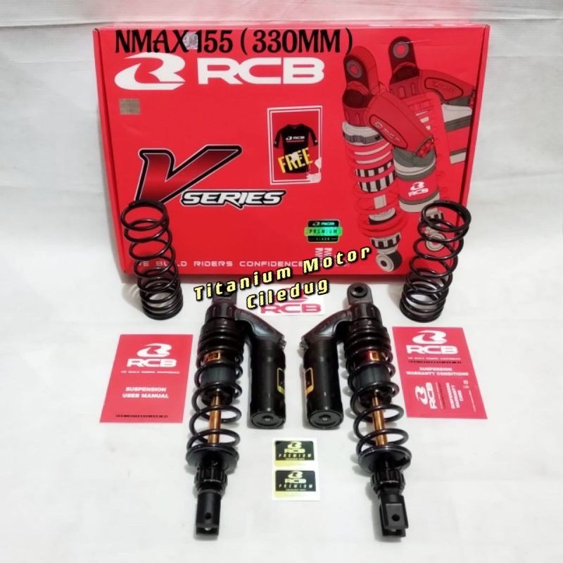 SHOCK RCB VD BLACK SERIES 330MM NMAX 155 / PCX 150 LOKAL
