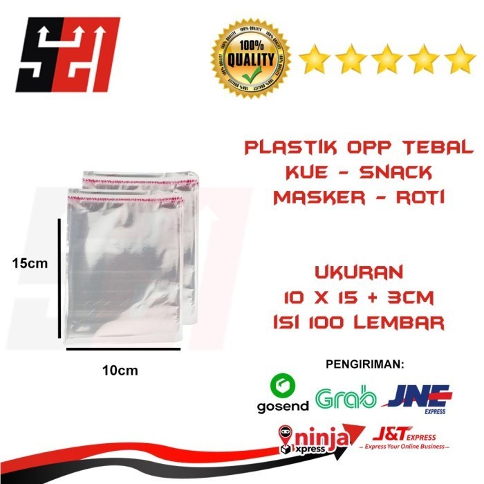 

Plastik Opp Tebal Kue Roti Ukuran 10x15