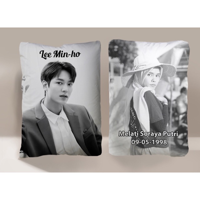 BANTAL FOTO CUSTOM BTS LEE MIN HO HADIAH ULANG TAHUN KPOP KOREA BTS CUSTOM BANTAL FOTO KIM TAEHYUNG