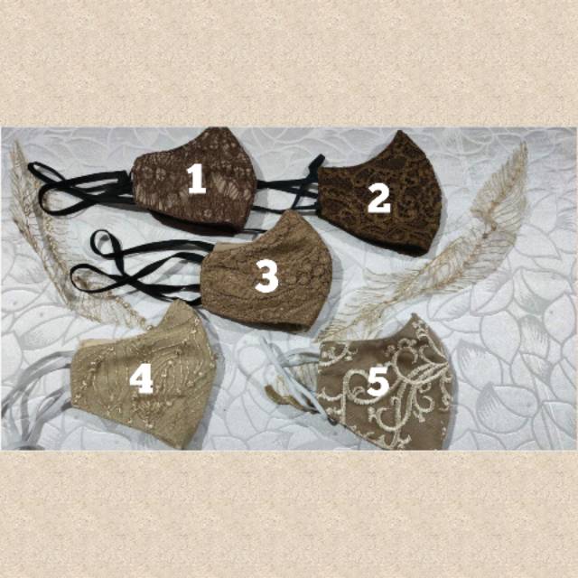 Masker brokat cantik 3 ply