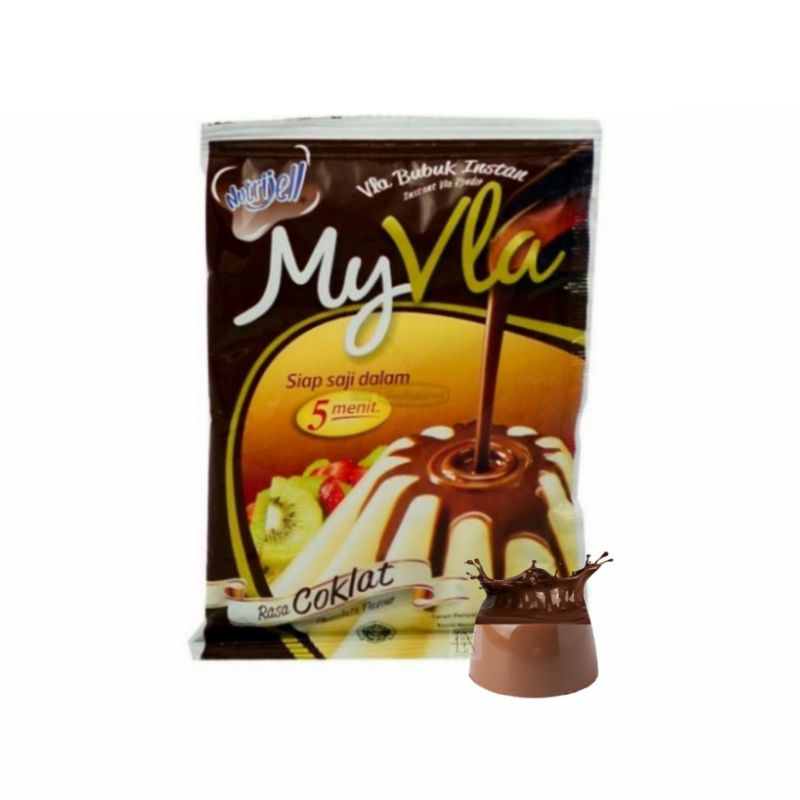 

Nutrijell My Vla / Bubuk Fla Chocolate & Vanilla Instant 63gram