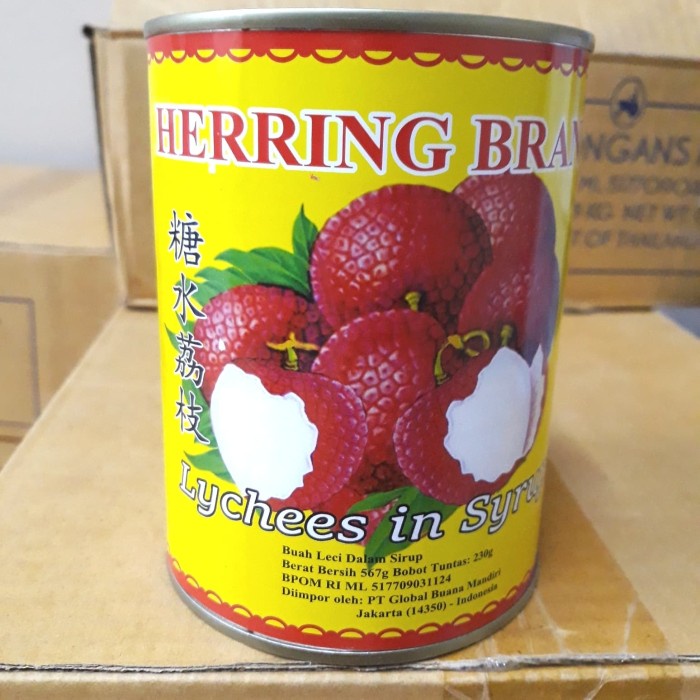 

f0fbfe00 Buah Lychee Dalam Kemasan Kaleng/ Herring Brand Lychee In Syrup @567Gr Ds1Gk