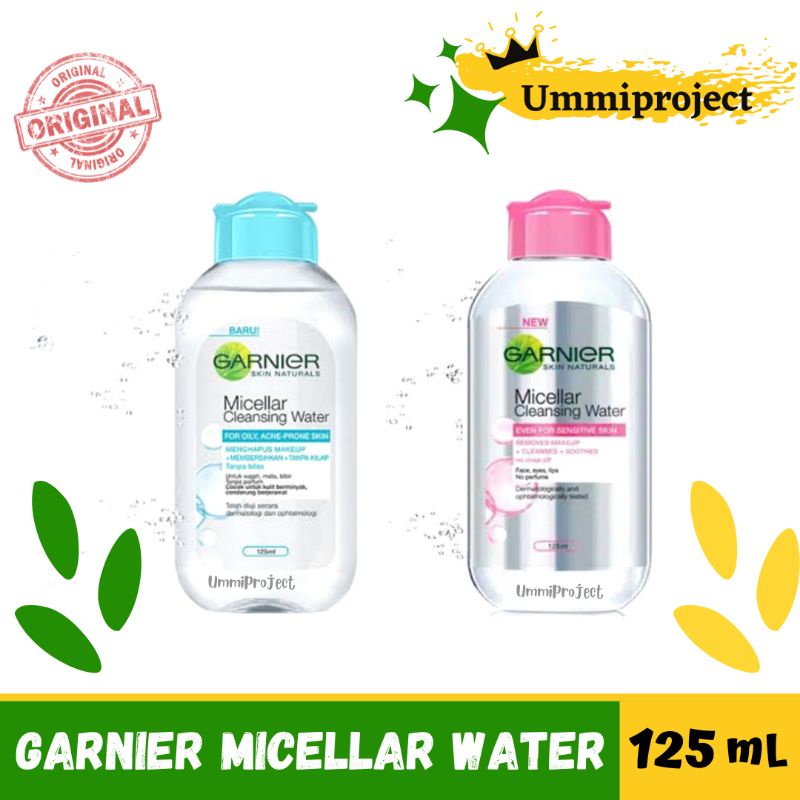 Garnier Micellar Water Pink 125ml 50ml Garnier Biru Garnier Micellar Water Untuk Kulit Sensitif