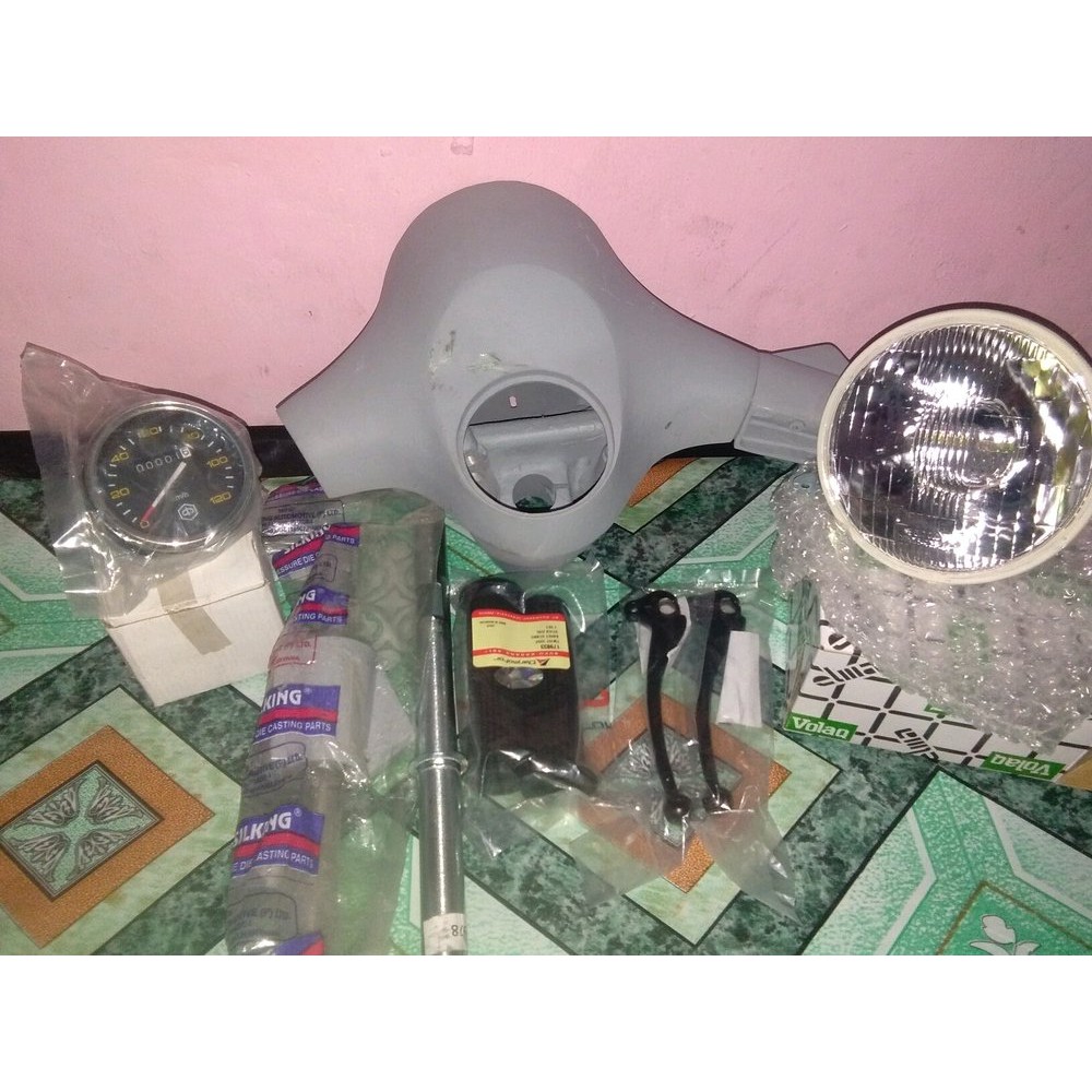 stang batok vespa new px set lengkap JKS14336