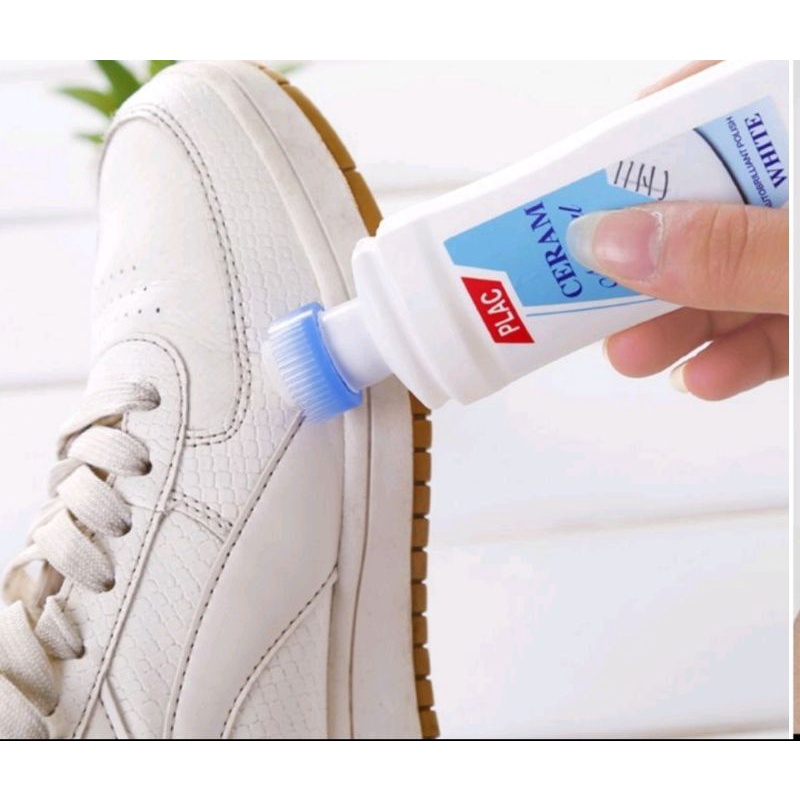 L225 Cairan Pembersih/Pemutih Sepatu Ajaib Semir Sepatu Putih PLAC mrmbersihkan kototan noda sepatu