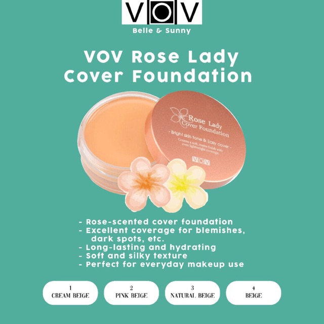 Vov rose lady cover foundation