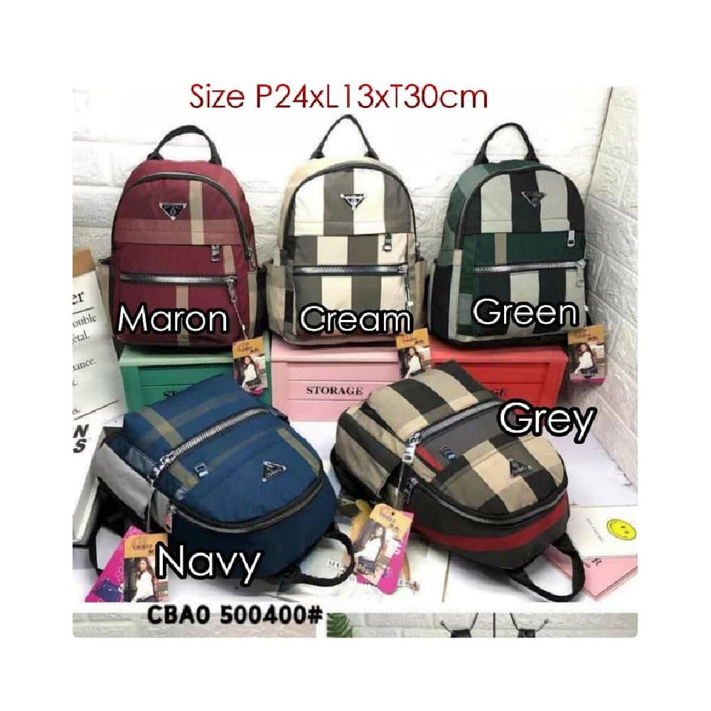 CB500400 Tas Ransel Chibao Motif Backpack Import Chibao - Hijau